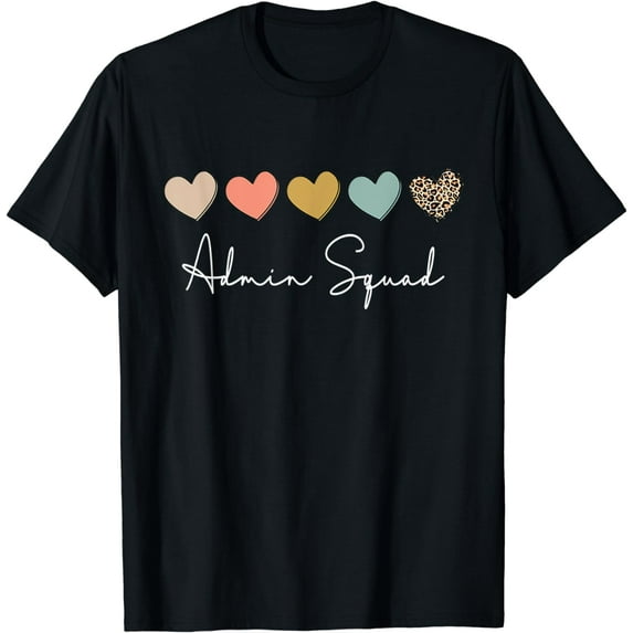 Admin Squad Admin Assistant School Principal Administrator T-Shirt