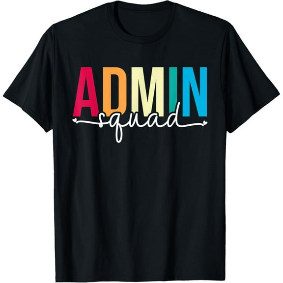 Admin Squad Administrative Assistant Admin Team Vintage T-Shirt