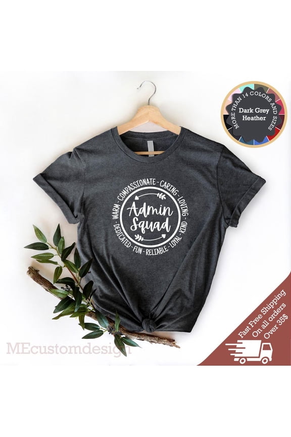 Admin Squad T-Shirt: Office Staff All Size S-5Xl