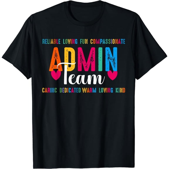 Admin Team Office Squad Coworker Staff Crew Specialist Squad T-Shirt Black Small