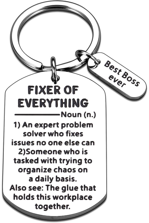 Administrative Professional Day Gifts Office Gag Gift for Male Boss Supervisor Manager Mentor Leader Appreciation Gift, Best Boss Ever, Fixer of Everything Coworker Leaving Gifts