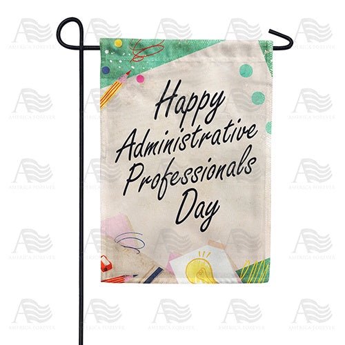 Administrative Professionals Day Workplace Gratitude Career Support Outdoor Accent Decor, 12x18 POLE NOT INCLUDED