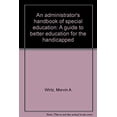 thumbnail image 1 of Pre-Owned Administrator's Handbook of Special Education 9780398035426 /, 1 of 1