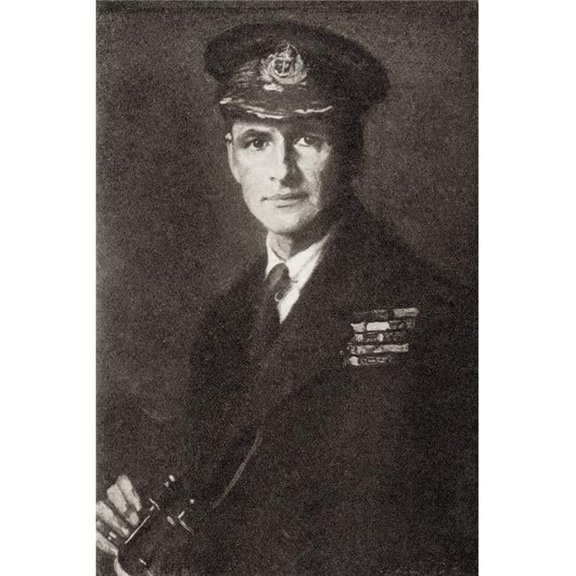 Admiral Edward Ratcliffe Garth Russell Evans 1st Baron Mountevans 1881 to 1957 Poster Print, 22 x 36 - Large