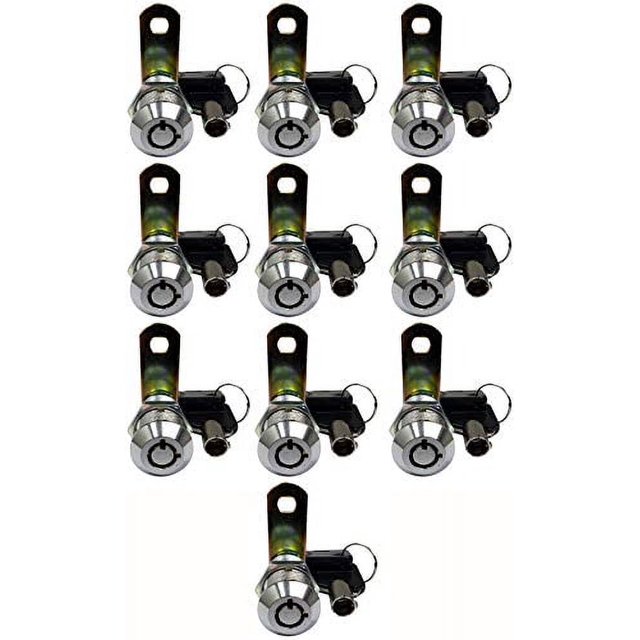 Admiral Locks 11/4" Tubular Cam Lock, Keyed Alike Removable Key RV