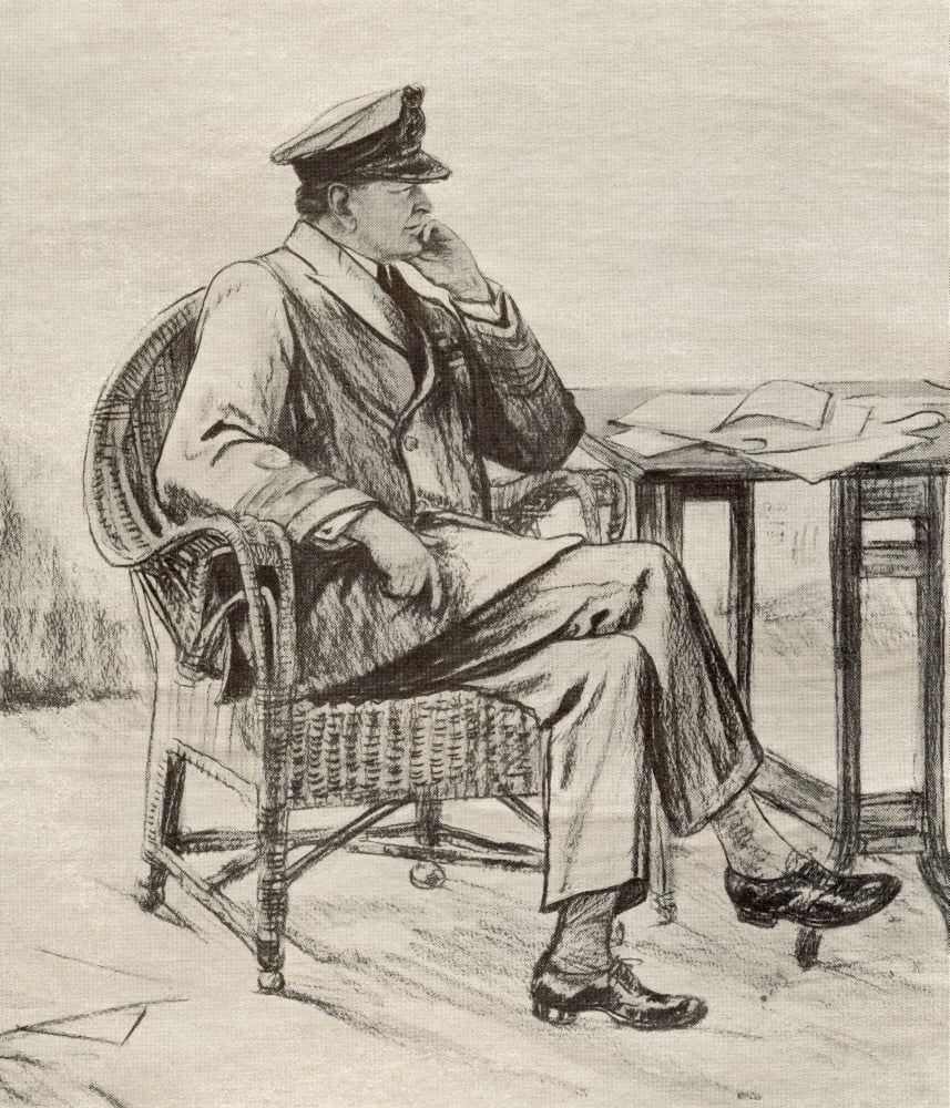 Admiral Of The Fleet David Richard Beatty 1St Earl Beatty 1871 Canvas Art - Ken Welsh Design Pics (14 x 16)