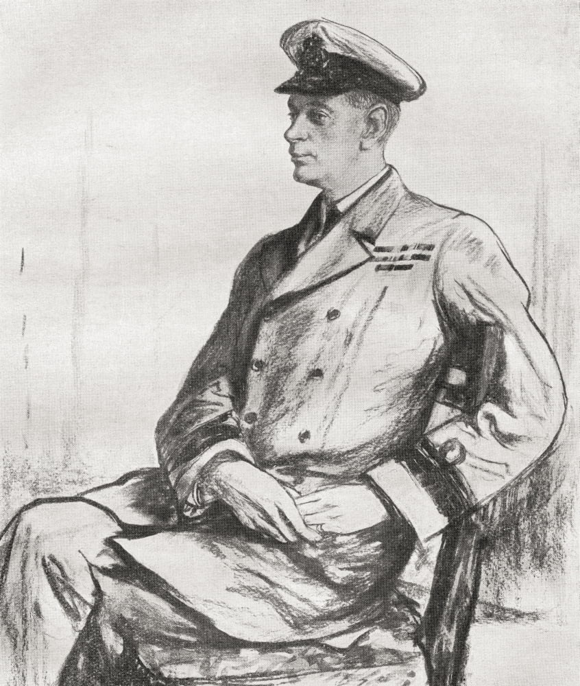 Admiral Of The Fleet Roger John Brownlow Keyes 1St Baron Keyes 1872 Canvas Art - Ken Welsh Design Pics (14 x 16)