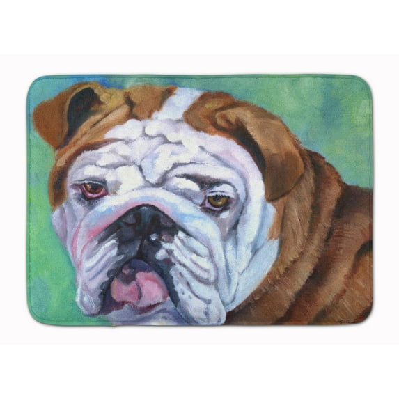 Admiral the English Bulldog Machine Washable Memory Foam Mat