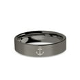 thumbnail image 1 of Admiralty Danforth Anchor Engraved Brushed Gunmetal Tungsten Ring, 6mm, Size 8.5, 1 of 2