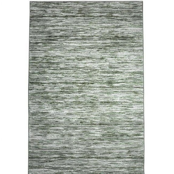 Davide 1228 Transitional Striated Green 8x10 Area Rug