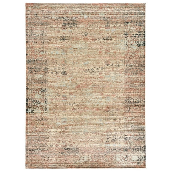 Admire Home Living   Vintage Area Rug Beige 3'3" x 4'11" 3' x 5' Indoor,Accent Rectangle