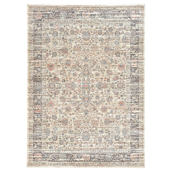Admire Home Living Vintage Area Rug Beige 3'3" x 4'11" 3' x 5' Indoor,Accent Rectangle