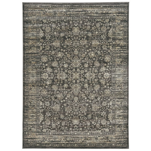 Admire Home Living   Vintage Area Rug Brown 3'3" x 4'11" 3' x 5' Indoor,Accent Rectangle