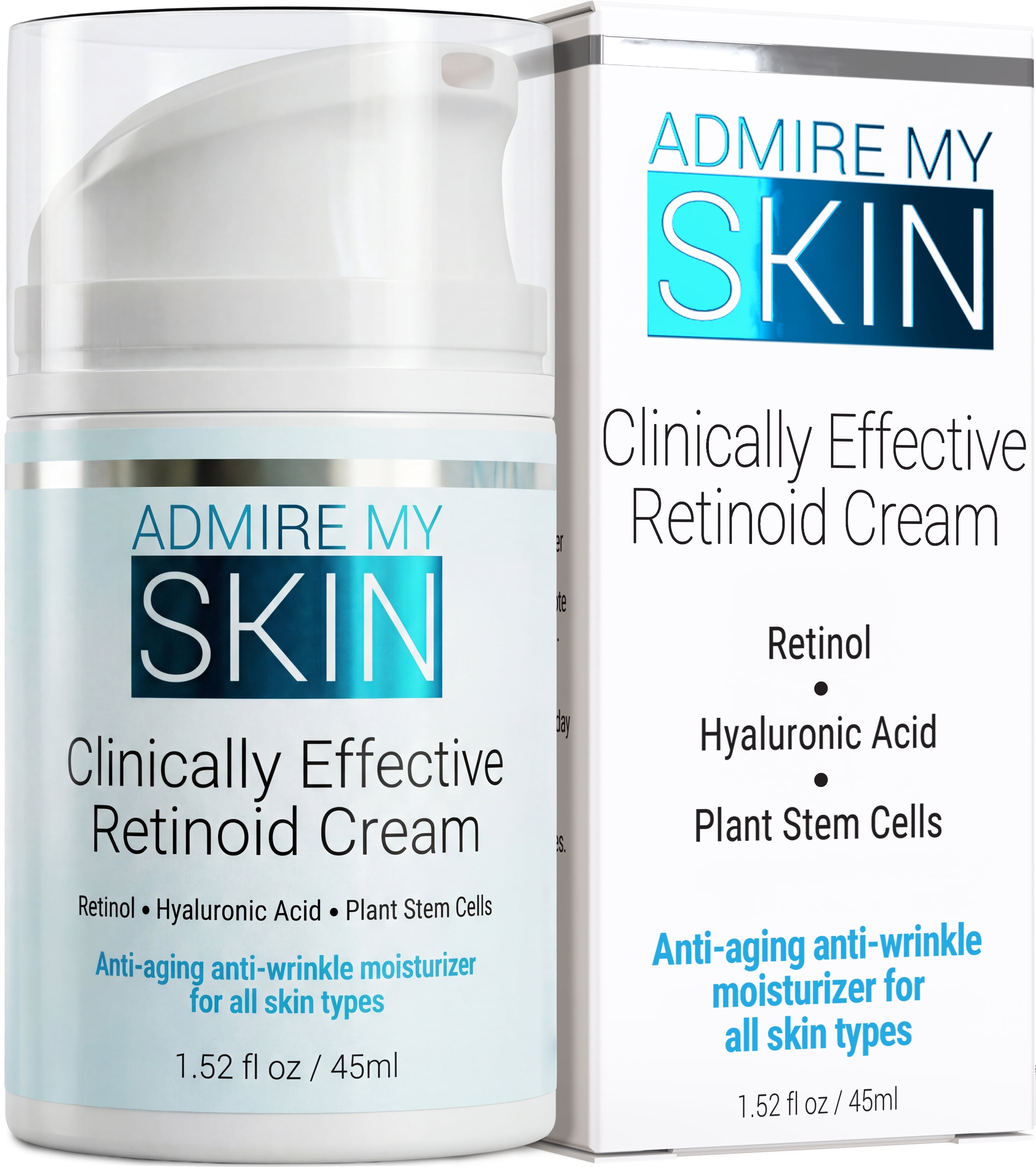 Admire My Skin Retinol + Vitamin C Hydrating Face Cream Moisturizer – Daily Skincare Treatment