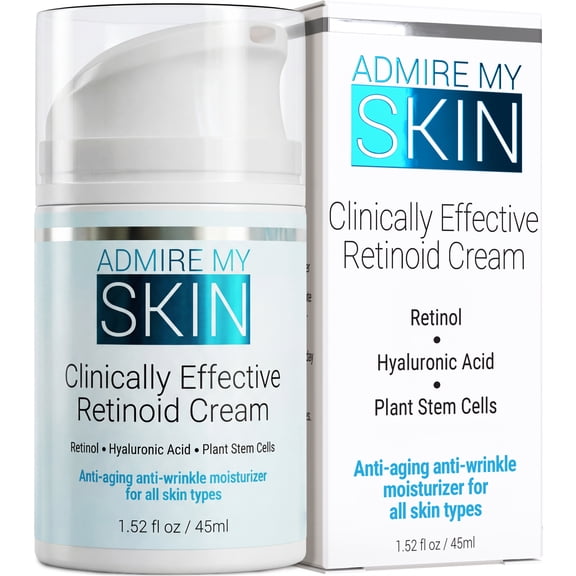 Admire My Skin Retinol + Vitamin C Hydrating Face Cream Moisturizer Daily Skincare Treatment