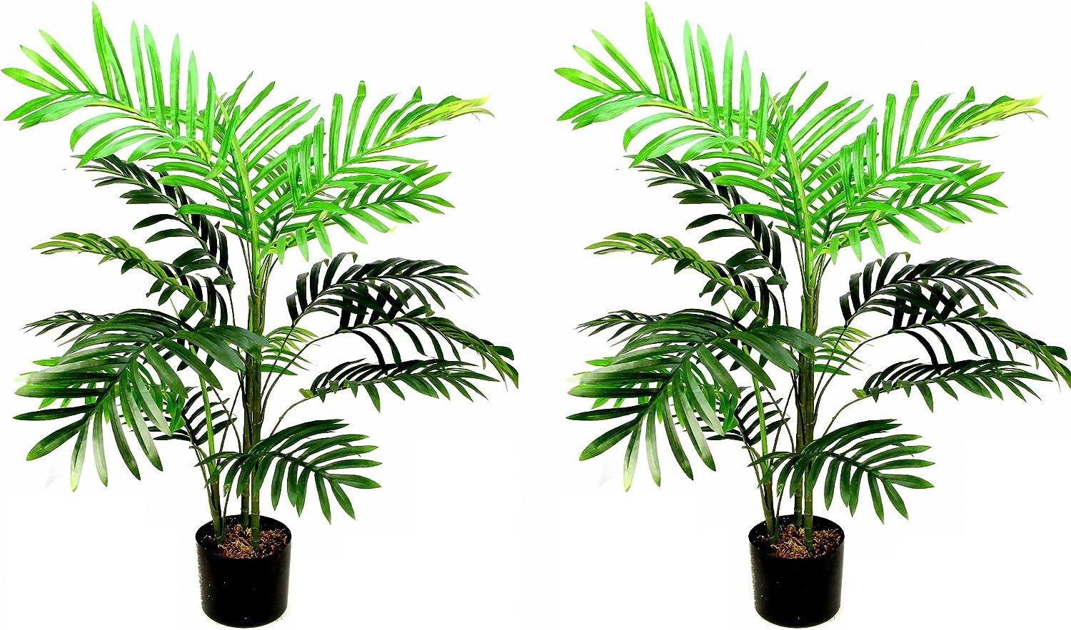 Admired By Nature 3FT Artificial Areca Palm Tree Potted, Faux Palm