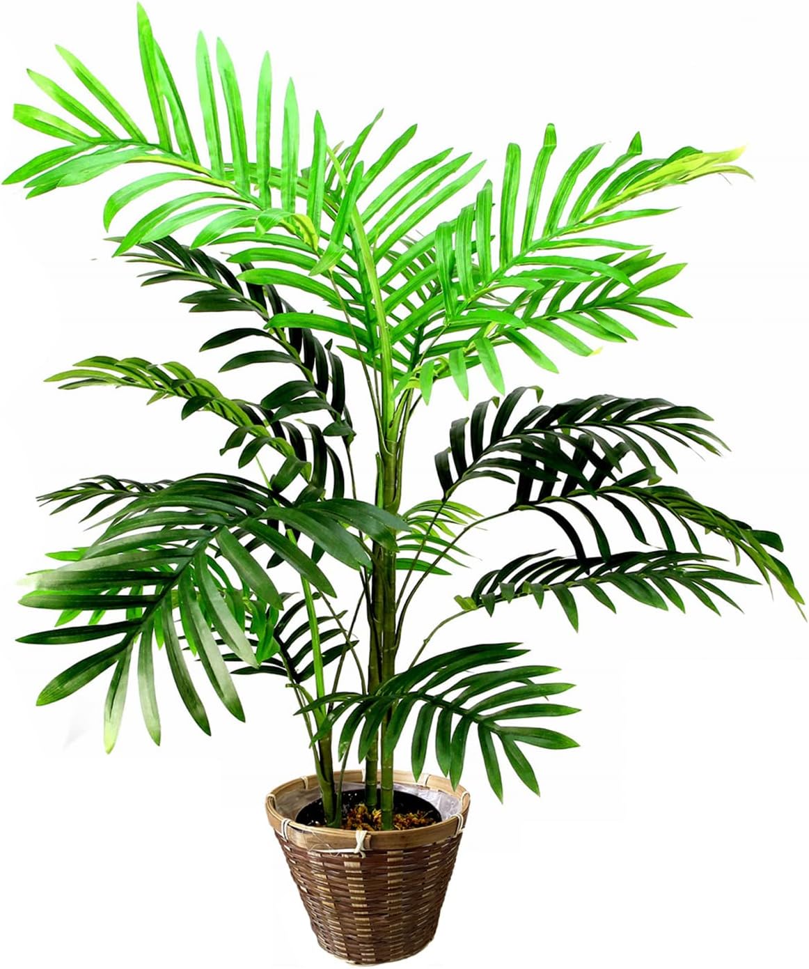 Admired By Nature 3FT Artificial Areca Palm Tree Potted, Faux Palm