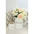 thumbnail image 1 of Admired By Nature 9 Stems Artificial Rose Hydrangea Mixed Bouquet, Cream/Pink, 1 of 4