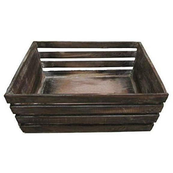 Admired By Nature Brown Washed Stained Wood Tray