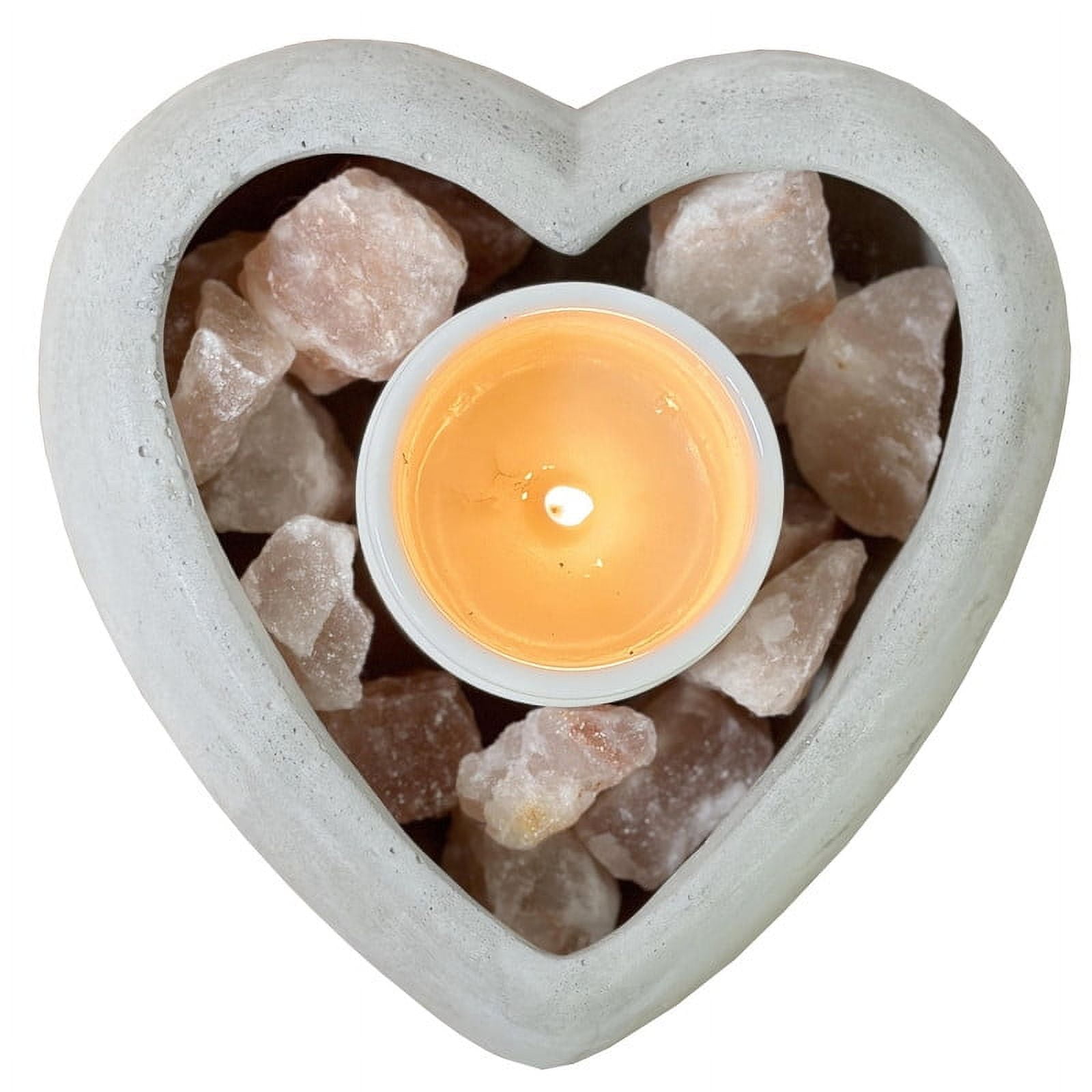 Heart-Shaped Gray Concrete Succulent Planter Pot