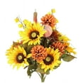thumbnail image 1 of Admired by Nature 18 Stems  Artificial Sunflower Mixed Flowers Bush, Gold - 20 Inch - 20 Inch, 1 of 2