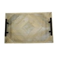 thumbnail image 1 of Admired by Nature ABN5E108-NTRL  20 inch Wooden Serving Tray with Metal Handles, 1 of 5