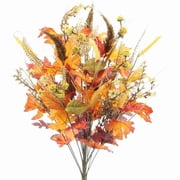 Admired by Nature Artificial Autumn Flowers Fall, Gold/Orange Mix - 20 Inch - ABN3B003-GDOR-MIX - 20 Inch
