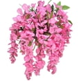 thumbnail image 1 of Admired by Nature Artificial Wisteria Hanging Flowers Bush, Pink, 1 of 4