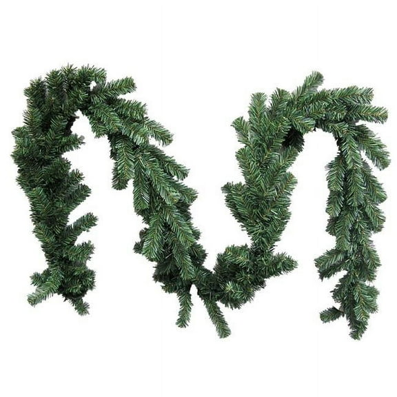 Admired by Nature GXW9812-NATURAL 9 ft. x 10 in. Canadian Christmas Pine Garland 180 Tips