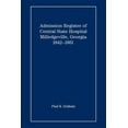 thumbnail image 1 of Admission Register of Central State Hospital, Milledgeville, Georgia, 1842-1861, 1 of 1