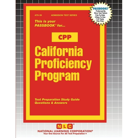 Admission Test California Proficiency Program (CPP), Book 39, (Paperback)