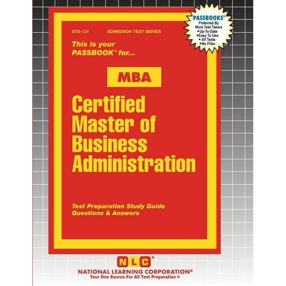 Admission Test Certified Master of Business Administration (MBA), Book 131, (Paperback)