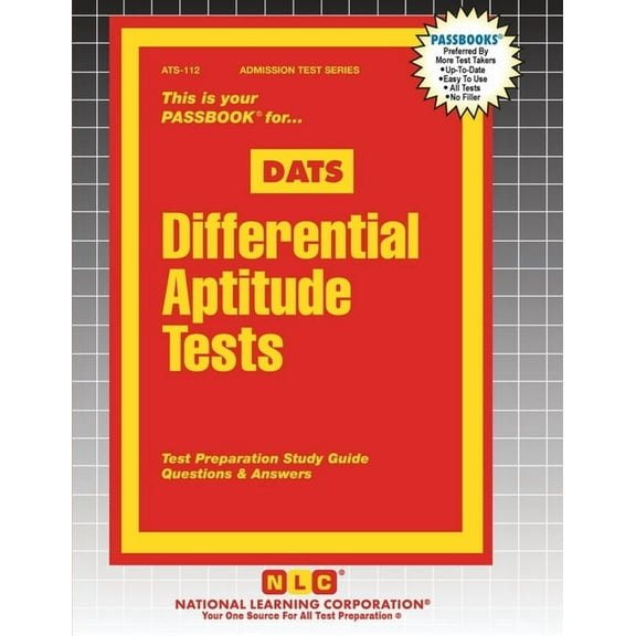 Admission Test Differential Aptitude Tests (DATS), Book 112, (Paperback)