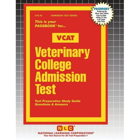 Admission Test Veterinary College Admission Test (VCAT), Book 29, (Paperback)