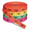 thumbnail image 1 of Admit-One Single Ticket Roll, Numbered, Assorted, 2000/Roll, 4 Rolls/Pack, 1 of 2