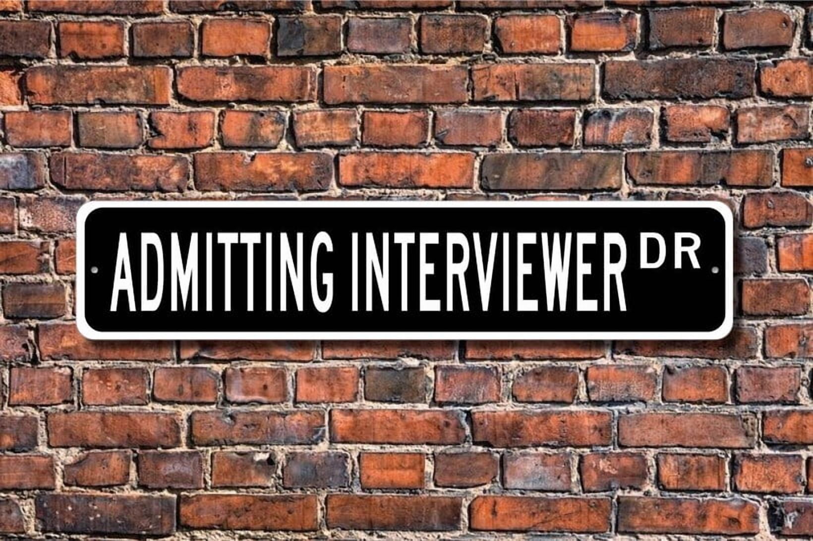 Admitting Interviewer Admitting Interviewer Gift Interviewer Metal ...
