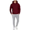thumbnail image 1 of Admvng 2 Piece Sets for Men Casual Drawstring Pullover Hooded Sports Solid Pocket Sweatshirt Set, Size S-3XL, 1 of 6