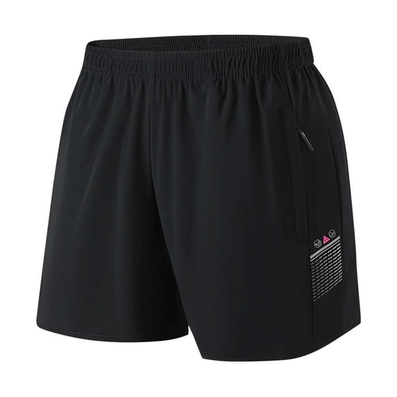 Admvng Athletic Shorts for Women Solid Color Plus Size Thin Casual Loose Sporty and Wearable Sports Shorts M-4XL