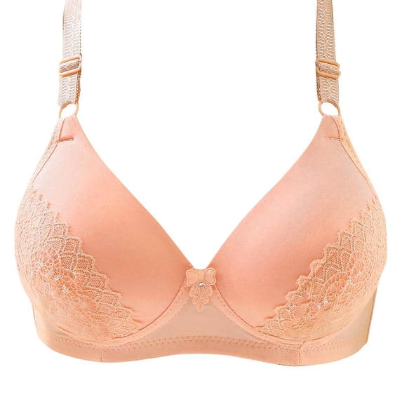 Admvng Bra for Women Lace Plus Size Push Up Seamless Smooth Everyday Comfy Bra