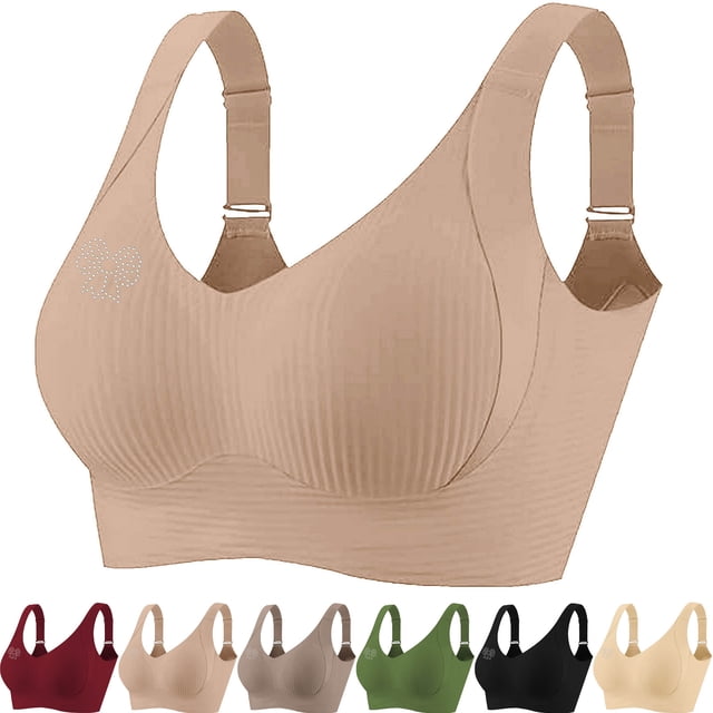 Admvng Bras For Women Sports Bra Push Up No Wire Womens Bra Padded Comfort with Support for Gifts M-5XL