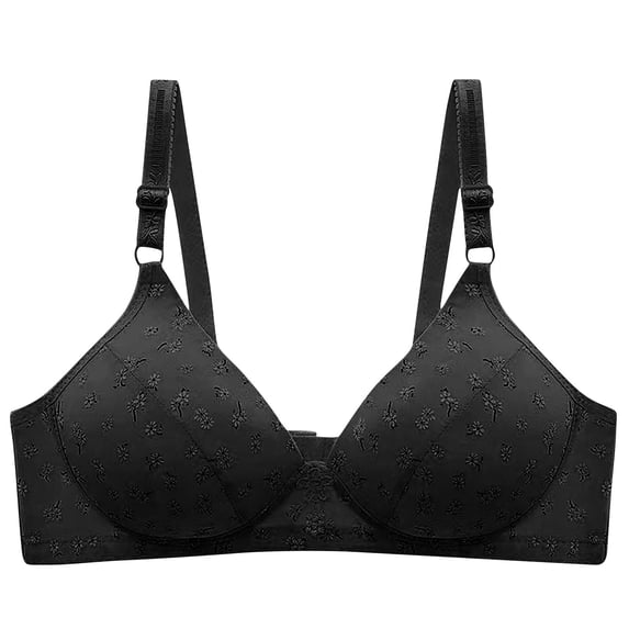 Admvng Bras for Women No Underwire Fashion Seamless Contrast Sponge Underwear Soft Support Comfortable Breathable Fixed Cup Bra, Size 36-42