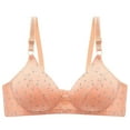 thumbnail image 1 of Admvng Bras for Women No Underwire Fashion Seamless Contrast Sponge Underwear Soft Support Comfortable Breathable Fixed Cup Bra, Size 36-42, 1 of 2