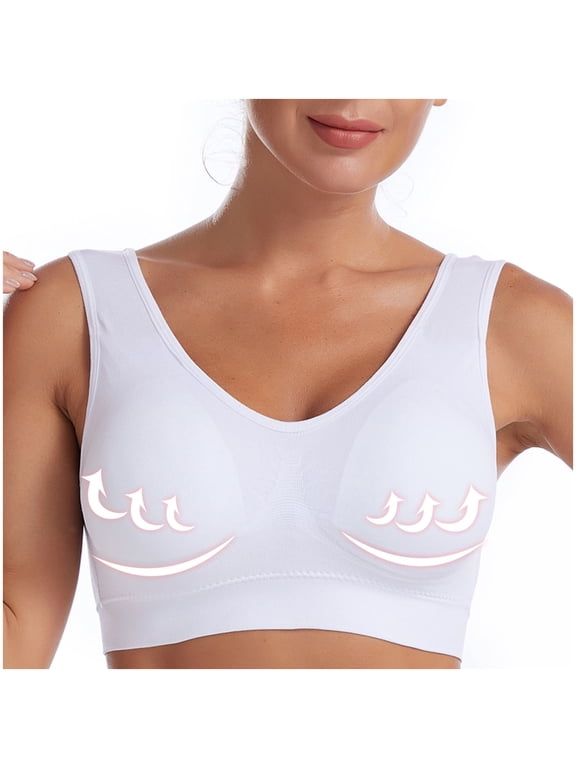 Sports Bras for Women Comfortable No Steel Ring Vest Breathable Gathering Bra S-4XL