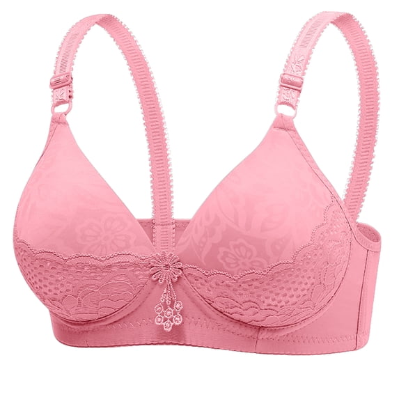 Admvng Bras for Women Printing Thin Style Ventilate Back Buckle Bra Without Steel Rim, Size 36-42