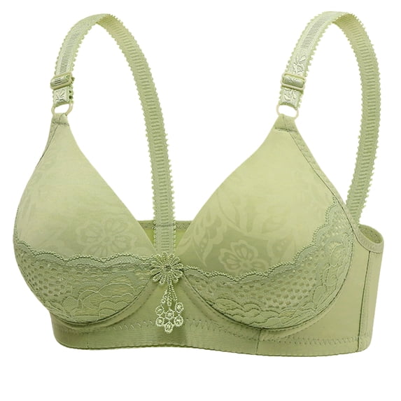 Admvng Bras for Women Printing Thin Style Ventilate Back Buckle Bra Without Steel Rim, Size 36-42