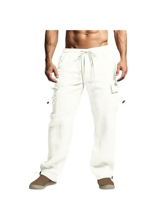 Mens Cargo Pants in Mens Pants | White - Walmart.com