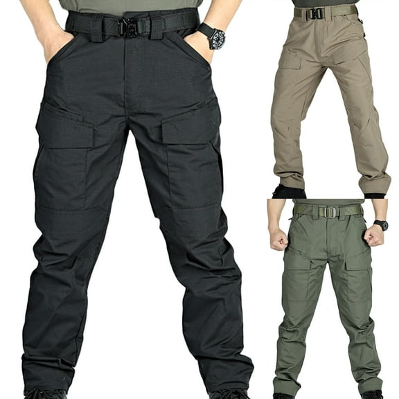 Admvng Cargo Pants for Men Multiple Pockets Trousers Work Wear Pocket, Size S-3XL