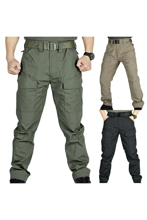 Admvng Cargo Pants for Men Multiple Pockets Trousers Work Wear Pocket, Size S-3XL