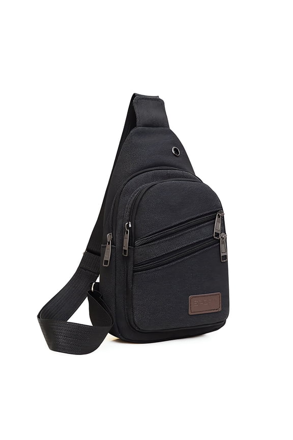 Crossbody Daypack for Men Slim Chest Backpack Man Purse Small Shoulder Bag for Travel Hiking