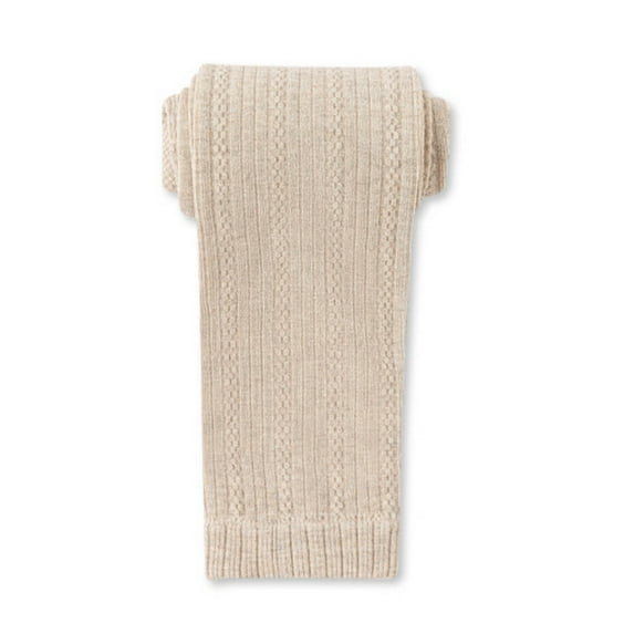 Admvng Girls Leggings Solid Color Winter Vertical Striped Leggings for Children Knitted Pantyhose, Size 100-160